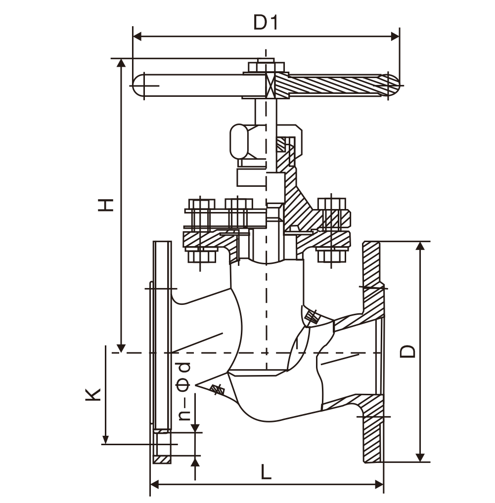 黃銅(tóng)法蘭截止(zhǐ)閥(圖1)