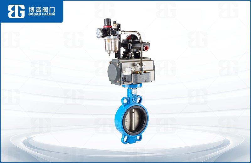 氣(qì)動對夾(jia)中線蝶(die)閥