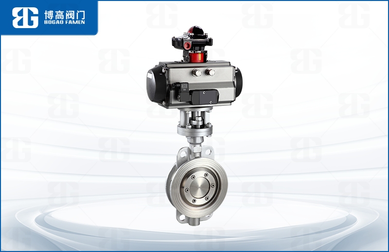 氣(qi)動硬密封對夾蝶(die)閥