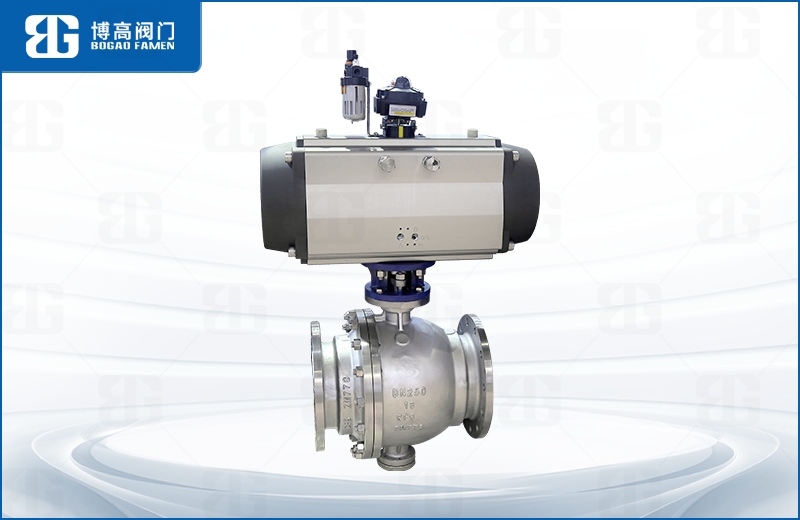 氣(qi)動不鏽鋼固(gù)定式球閥